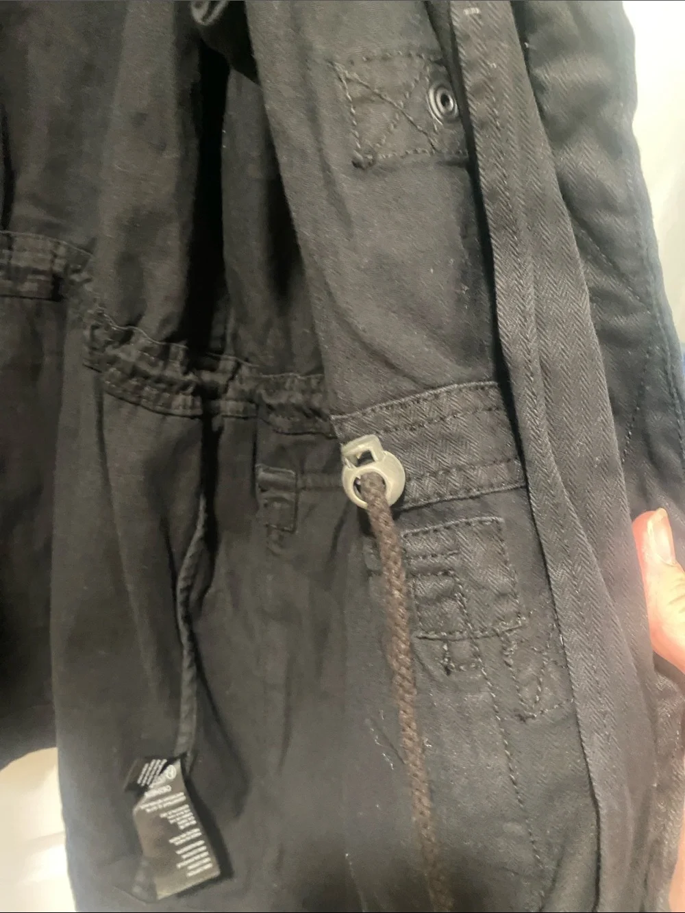 🆕 FREE PEOPLE WE ARE THE FREE ARYA UTILITY JACKET - BLACK
